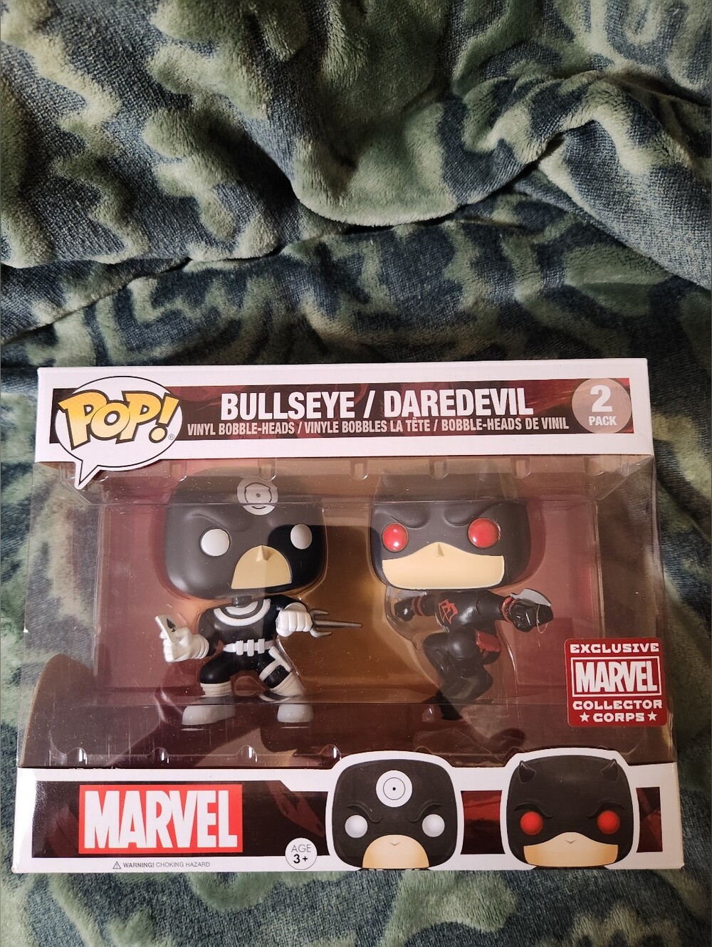 Funko POP! Vinyl Bullseye / Daredevil Marvel Collector Corps Exclusive 2pk- New